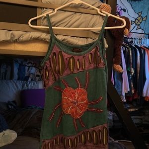 Stonewashed cotton tang top